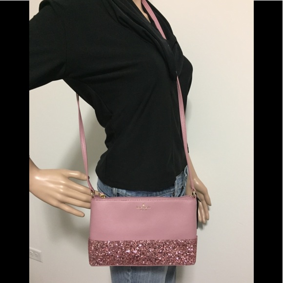 New Kate spade PINK glitter crossbody - Picture 2 of 3